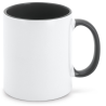 Ceramic Mug with Black Handle