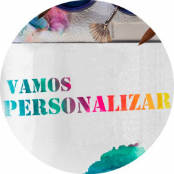 Round personalized fridge magnet 4cm