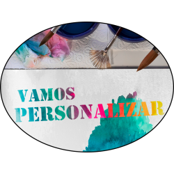 Placa PVC oval 40x30cm