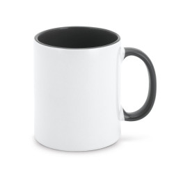 Ceramic Mug with Black Handle