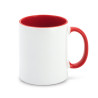 Caneca em Cerâmica com Asa Vermelha Personalizada