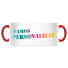 Caneca em Cerâmica com Asa Vermelha Personalizada