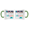 Caneca em Cerâmica com Asa Verde Personalizada