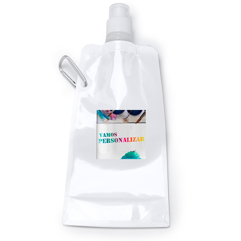 Personalized Zipi white collapsible bottle