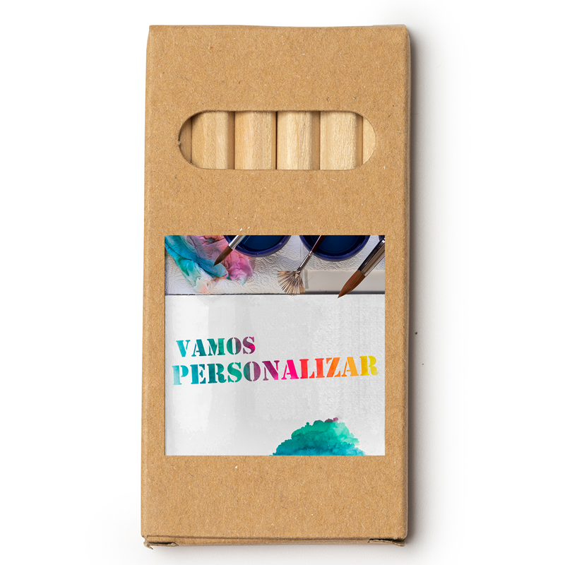 Personalized 6-Pack Colored Pencils in Custom Cardboard Box – The Ideal Gift for Kids